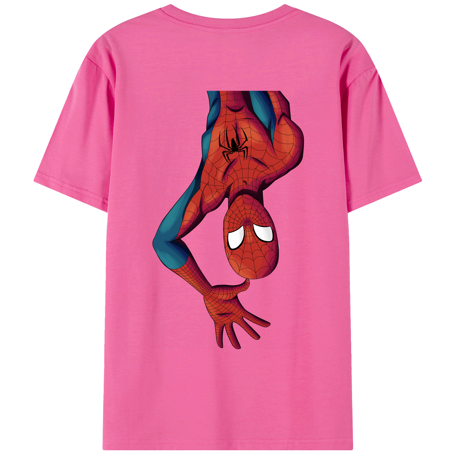（画像用） Spider Man スパイダーマン レディース半袖Tシャツ(バックプリント)